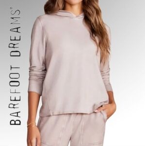 BAREFOOT DREAMS Malibu Collection Luxe Lounge Sunbleached Hoodie Size XL